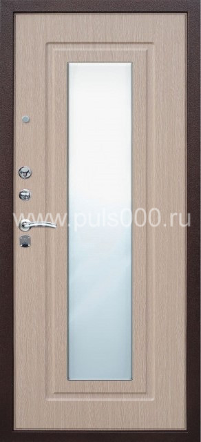 Металлическая дверь с зеркалом ZER-7 МДФ + МДФ, цена 26 000  руб.
