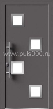 Металлическая входная дверь со стеклом AL-1900
