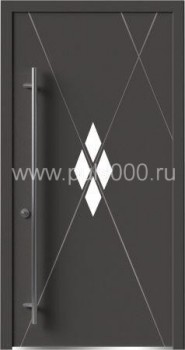 Металлическая входная дверь со стеклом AL-1904, цена 58 875  руб.