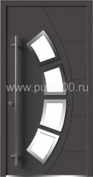 Металлическая входная дверь со стеклом AL-1905, цена 43 200  руб.