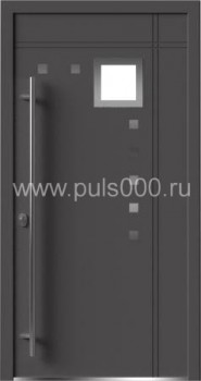 Металлическая входная дверь со стеклом AL-1906, цена 73 700  руб.