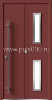 Металлическая входная дверь со стеклом AL-1907, цена 72 500  руб.