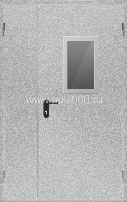 Противопожарная дверь остеклённая ПР-900 серая, цена 19 300  руб.