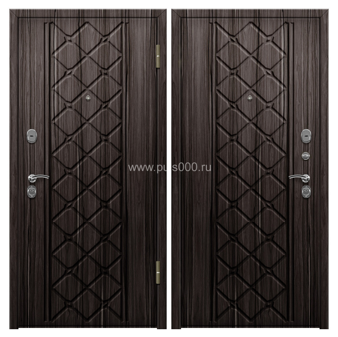 Входная дверь в квартиру металлическая МДФ венге MDF-301, цена 24 300  руб.