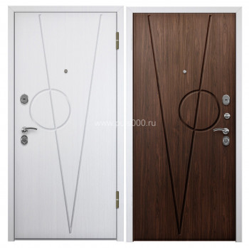 Дверь квартирная входная МДФ белый ясень орех MDF-303, цена 17 000  руб.