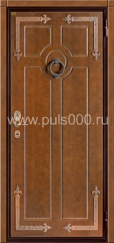 Металлическая дверь в загородный дом ZD-1314 с МДФ, цена 25 600  руб.