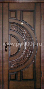 Металлическая утепленная дверь INS-1224 с массивом