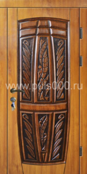 Металлическая утепленная дверь INS-1225 с массивом с двух сторон, цена 54 800  руб.