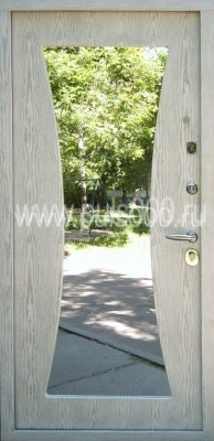Металлическая дверь с зеркалом ZER-8 МДФ + МДФ, цена 26 000  руб.