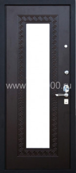 Металлическая дверь с зеркалом с МДФ ZER-9, цена 26 000  руб.