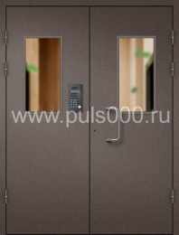 Железная дверь в подъезд со стеклом ПД-44, цена 29 100  руб.