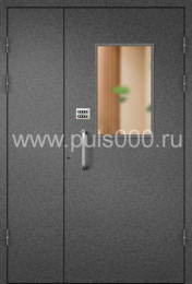 Стальная дверь для подъезда с кодовым замком и стеклом ПД-107, цена 23 900  руб.