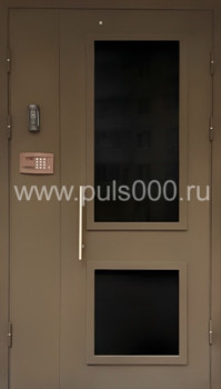 Подъездная железная дверь с домофоном ПД-152