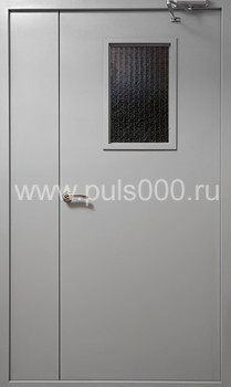 Железная дверь в подъезд со стеклом ПД-29, цена 29 000  руб.
