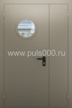 Железная тамбурная противопожарная дверь со стеклом ТПД-7, цена 21 100  руб.