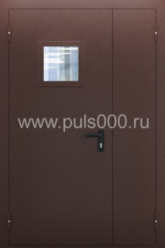 Тамбурная стальная противопожарная дверь со стеклом ТПД-10, цена 21 100  руб.