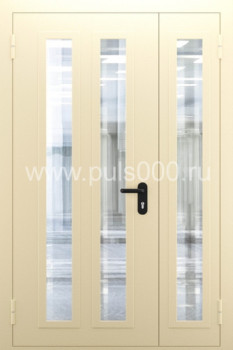 Тамбурная железная противопожарная дверь со стеклом ТПД-20, цена 40 900  руб.