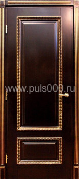Стальная дверь для загородного дома ZD-1691 с отделкой массивом, цена 43 680  руб.