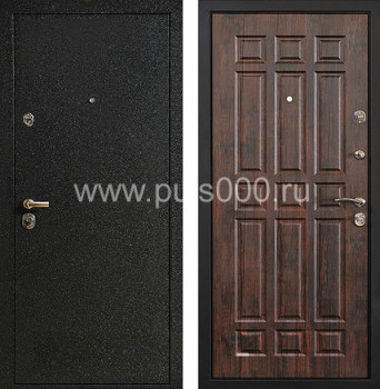 Входная дверь со скрытыми петлями черного цвета