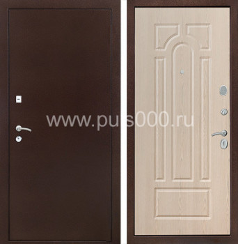 Металлическая дверь со скрытыми петлями коричневого цвета, цена 26 500  руб.