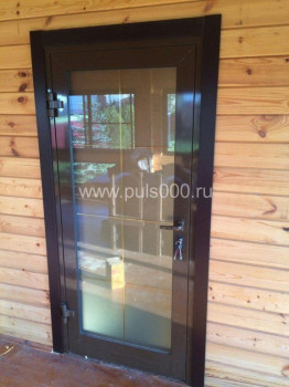 Входная дверь для дачи стеклянная черная ST-009, цена 46 530  руб.