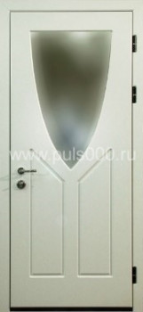 Металлическая дверь с зеркалом с МДФ и порошковым напылением ZER-16