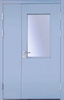 Железная противопожарная дверь ПР-847 покрас нитроэмалью