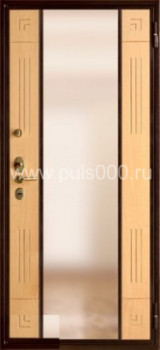 Входная дверь с зеркалом с МДФ и порошковым напылением ZER-22, цена 25 000  руб.