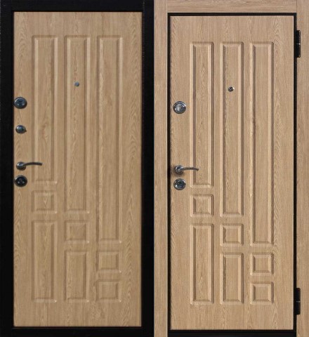 Металлическая утепленная дверь INS-1217 с МДФ с двух сторон, цена 27 700  руб.