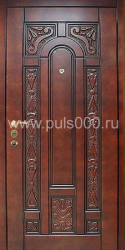 Металлическая утепленная дверь INS-1221 с массивом с двух сторон, цена 54 600  руб.