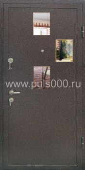 Металлическая дверь с зеркалом с порошковым напылением и ламинатом ZER-1227