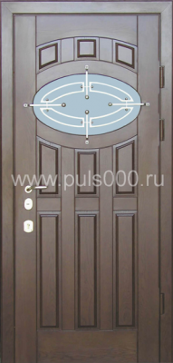 Металлическая дверь со стеклом ST-122, цена 30 000  руб.