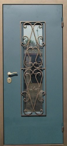 Металлическая дверь со стеклом ST-1198, цена 30 000  руб.