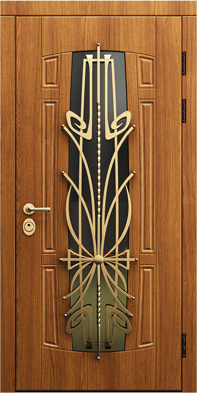Металлическая дверь со стеклом ST-1209, цена 37 000  руб.