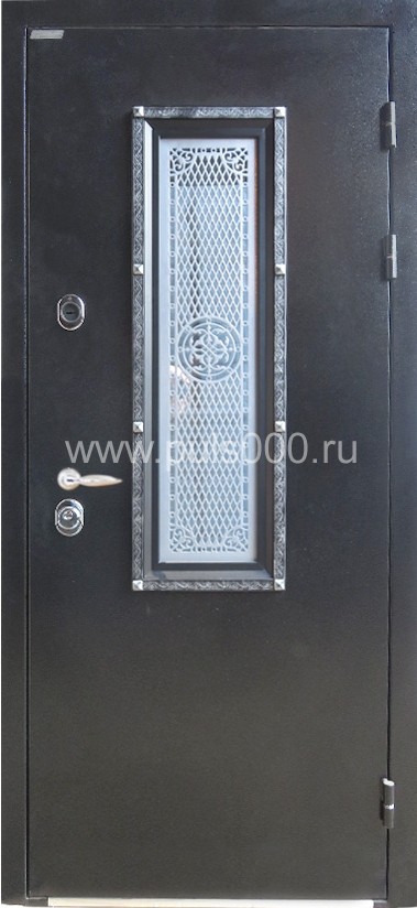 Металлическая дверь со стеклом ST-1745, цена 26 000  руб.