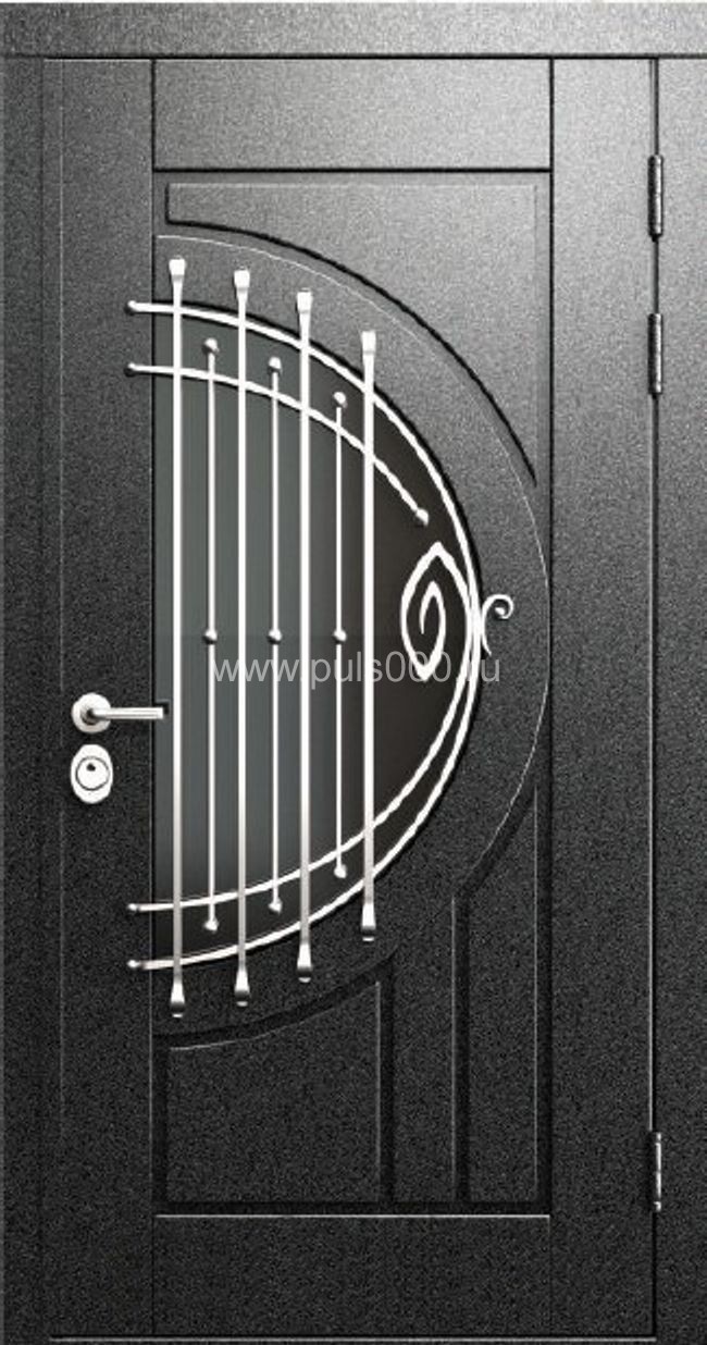 Металлическая дверь со стеклом ST-1746, цена 36 000  руб.
