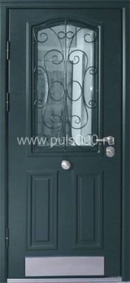 Металлическая дверь со стеклом ST-213, цена 33 000  руб.