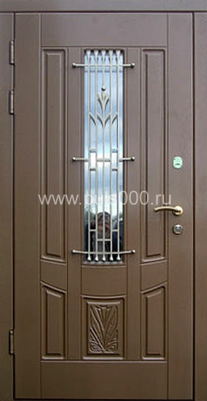 Металлическая дверь со стеклом ST-1752, цена 39 700  руб.