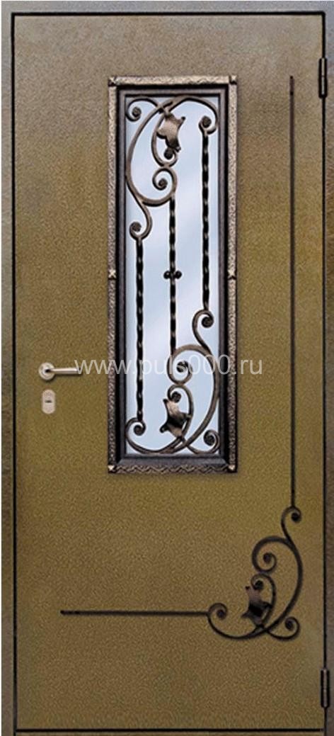 Металлическая дверь со стеклом ST-1753, цена 30 000  руб.