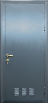 Металлическая дверь с вентиляционной решеткой VR-1545