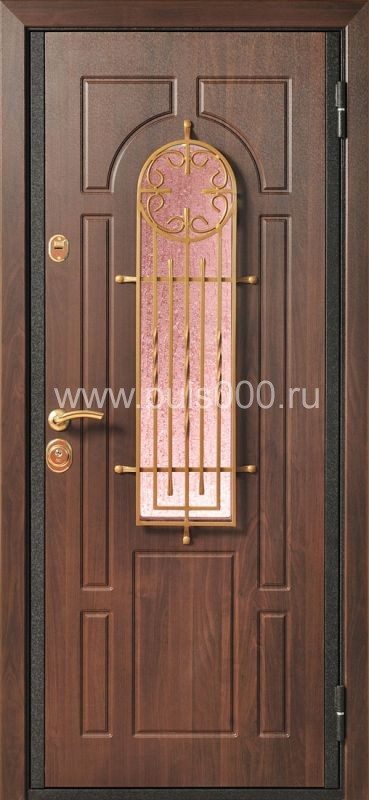 Металлическая дверь со стеклом ST-1760, цена 30 000  руб.