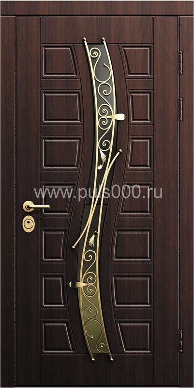 Металлическая дверь со стеклом ST-1761, цена 35 000  руб.