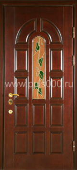 Металлические двери со стеклом с МДФ ST-234, цена 30 000  руб.