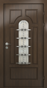 Металлические входные двери со стеклом с МДФ  ST-236, цена 39 700  руб.
