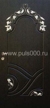 Входная дверь с ковкой и МДФ KV-804