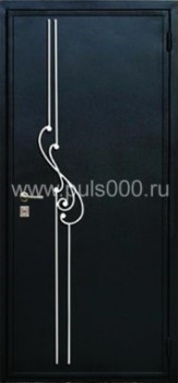 Входные металлические двери с ковкой и порошковым напылением KV-807