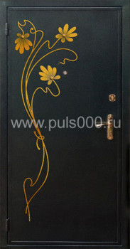 Входные металлические двери с ковкой и порошковым напылением KV-1734, цена 28 158  руб.