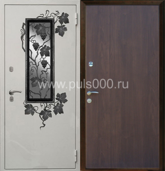 Входные металлические двери с ковкой и порошковым напылением KV-1735, цена 23 423  руб.