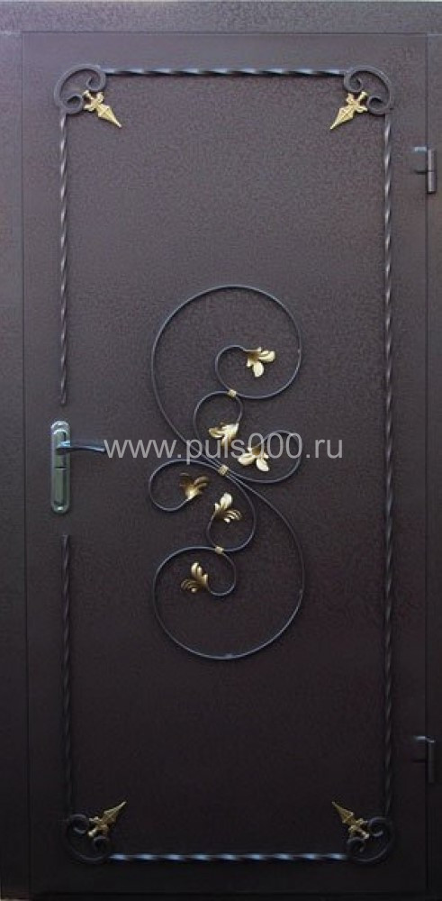 Металлическая дверь с ковкой KV-1736, цена 27 900  руб.