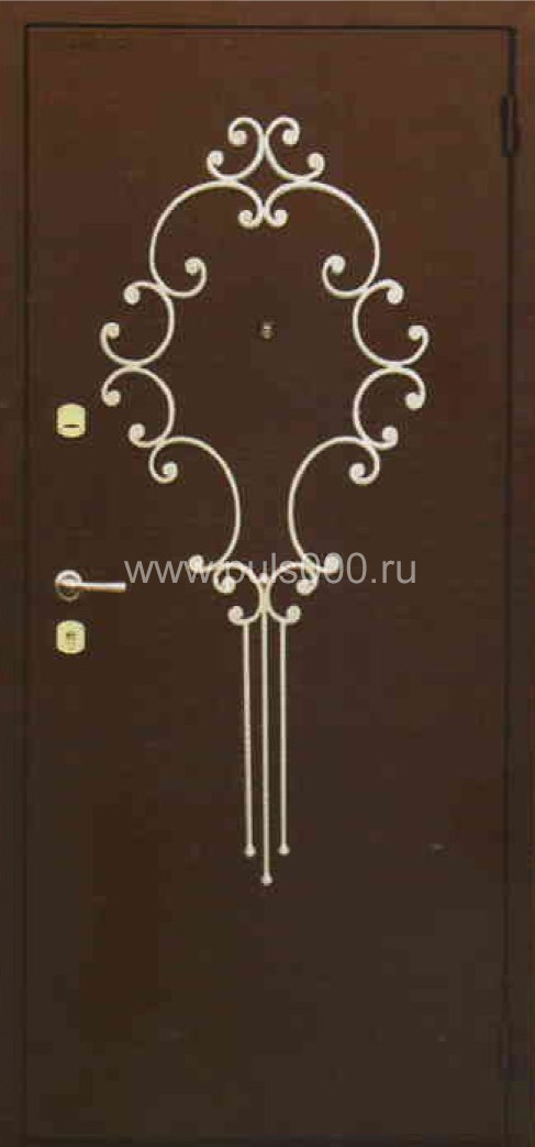 Металлическая дверь с ковкой KV-1741, цена 29 000  руб.